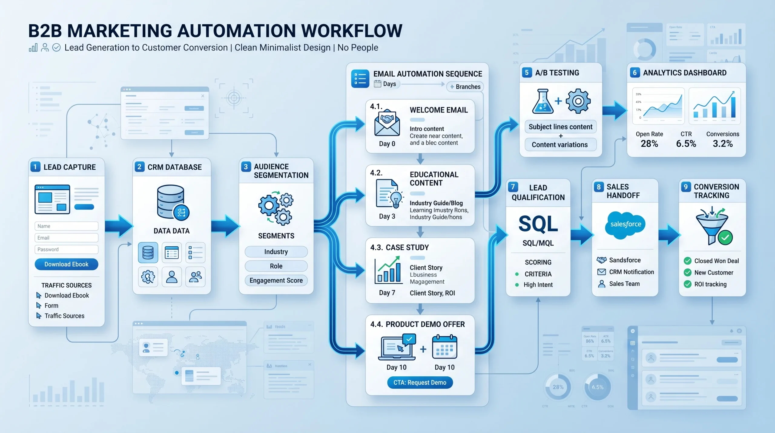 B2B Email Marketing Strategy Dashboard